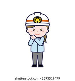 This is an illustration of a woman's "emergency personnel".