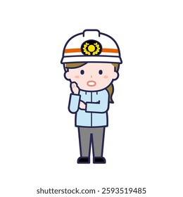 This is an illustration of a woman's "emergency personnel".