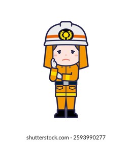 This is an illustration of a woman's "firefighter".