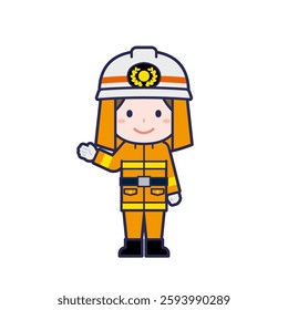This is an illustration of a woman's "firefighter".