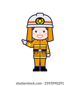 This is an illustration of a woman's "firefighter".