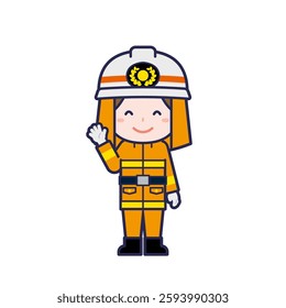 This is an illustration of a woman's "firefighter".