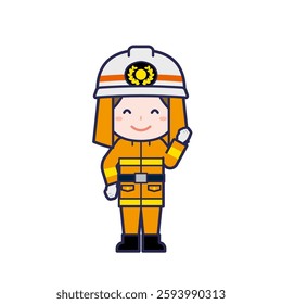 This is an illustration of a woman's "firefighter".