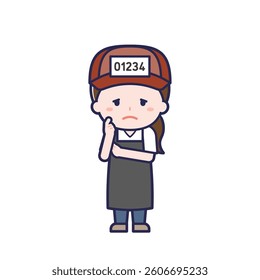 This is an illustration of a woman's "fish shop".