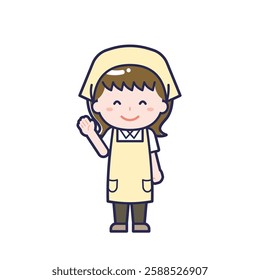 This is an illustration of a woman's "housekeeper".