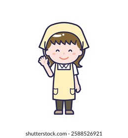 This is an illustration of a woman's "housekeeper".