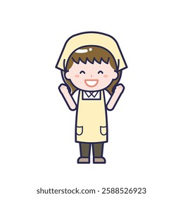 This is an illustration of a woman's "housekeeper".