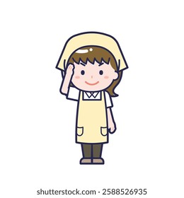This is an illustration of a woman's "housekeeper".