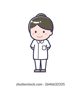 This is an illustration of a woman's "Nurse 01".