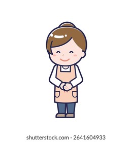 This is an illustration of a woman's "Nursery teacher".