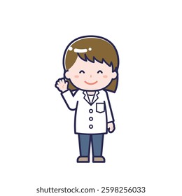 This is an illustration of a woman's "pharmacist".