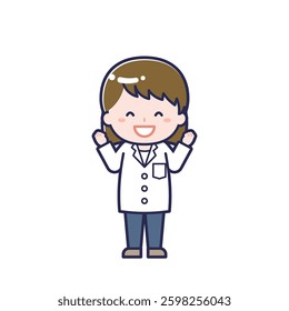 This is an illustration of a woman's "pharmacist".