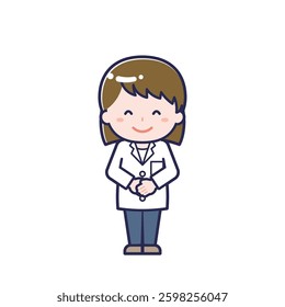 This is an illustration of a woman's "pharmacist".