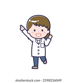 This is an illustration of a woman's "pharmacist".