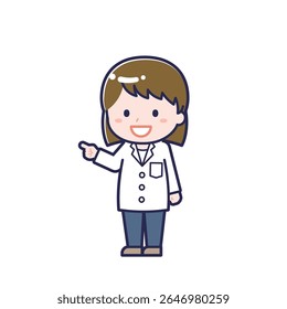 This is an illustration of a woman's "pharmacist".