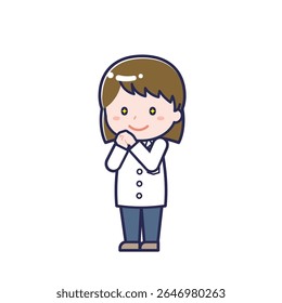 This is an illustration of a woman's "pharmacist".