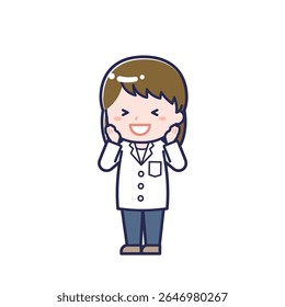 This is an illustration of a woman's "pharmacist".