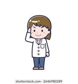 This is an illustration of a woman's "pharmacist".