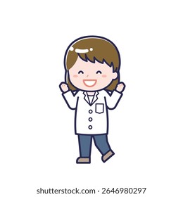 This is an illustration of a woman's "pharmacist".