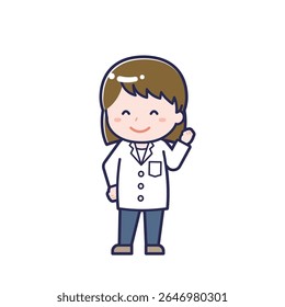 This is an illustration of a woman's "pharmacist".