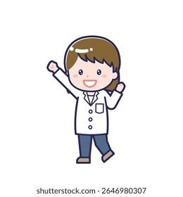 This is an illustration of a woman's "pharmacist".