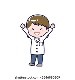 This is an illustration of a woman's "pharmacist".