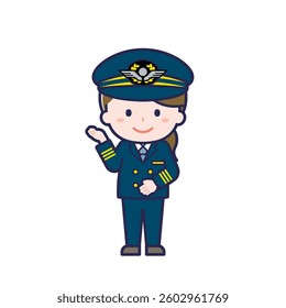 This is an illustration of a woman's "pilot".