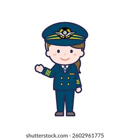 This is an illustration of a woman's "pilot".
