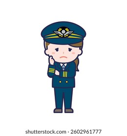 This is an illustration of a woman's "pilot".