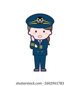 This is an illustration of a woman's "pilot".