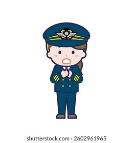 This is an illustration of a woman's "pilot".