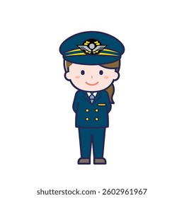 This is an illustration of a woman's "pilot".