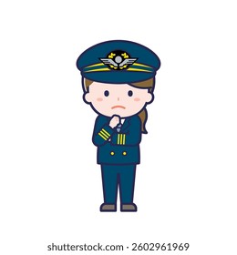 This is an illustration of a woman's "pilot".