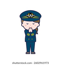 This is an illustration of a woman's "pilot".