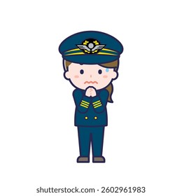 This is an illustration of a woman's "pilot".