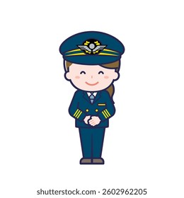 This is an illustration of a woman's "pilot".