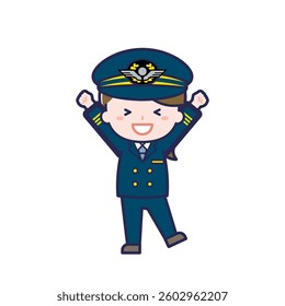 This is an illustration of a woman's "pilot".