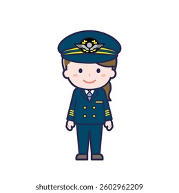 This is an illustration of a woman's "pilot".