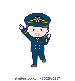 This is an illustration of a woman's "pilot".