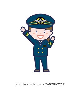This is an illustration of a woman's "pilot".