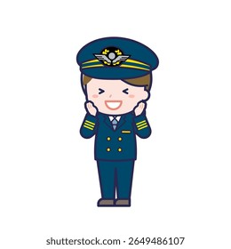 This is an illustration of a woman's "pilot".