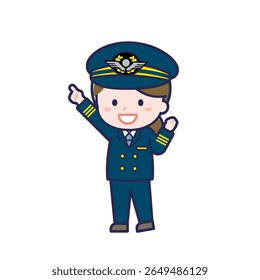 This is an illustration of a woman's "pilot".
