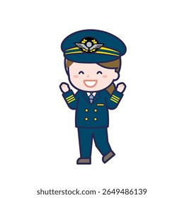 This is an illustration of a woman's "pilot".