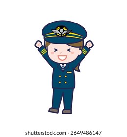 This is an illustration of a woman's "pilot".