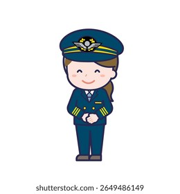 This is an illustration of a woman's "pilot".