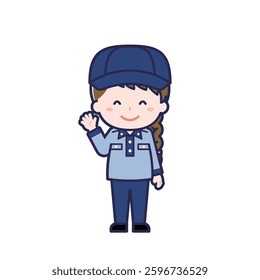 This is an illustration of a woman's "postman".