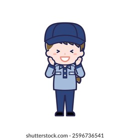This is an illustration of a woman's "postman".