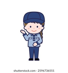 This is an illustration of a woman's "postman".