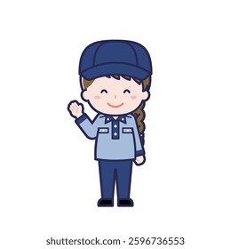 This is an illustration of a woman's "postman".