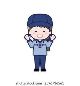 This is an illustration of a woman's "postman".